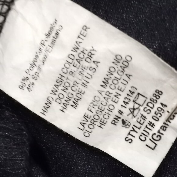 STYLE RACK BLUE/BLACK GOLD SHIMMER MINI DRESS WOMEN SIZE M - Picture 4 of 8